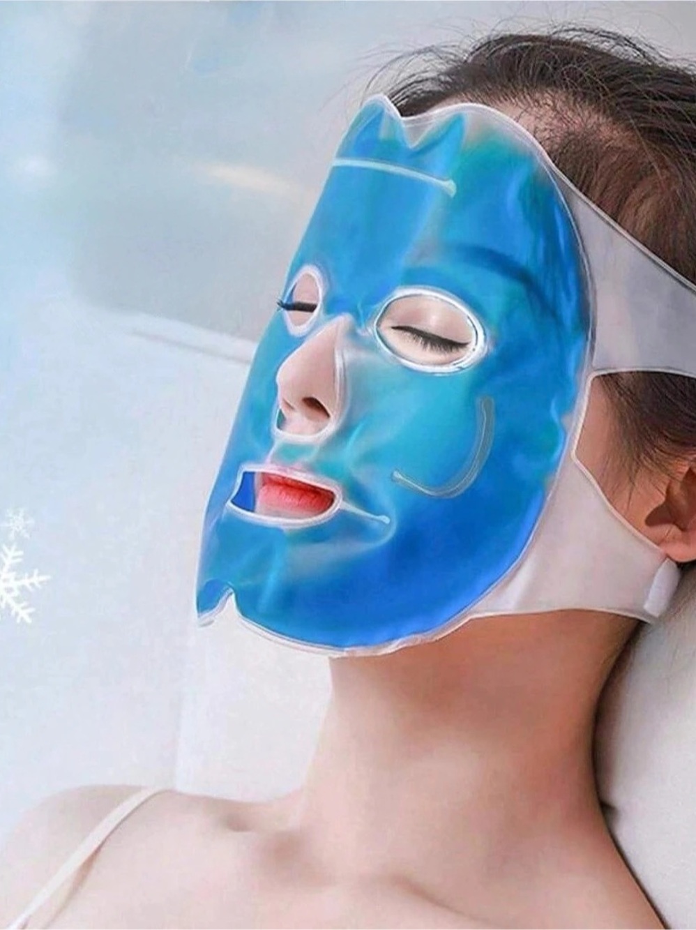 Blue Cooling Gel Face Mask